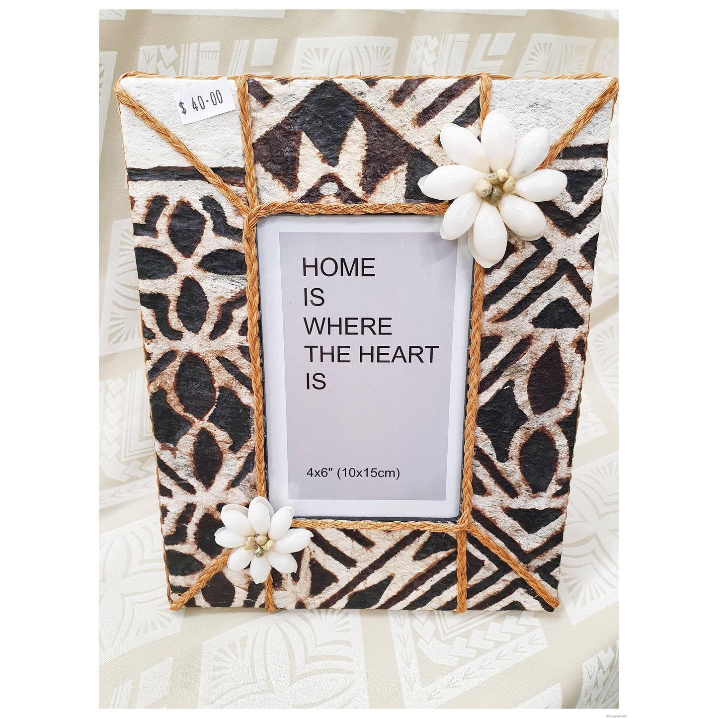 6x4 Tapa photo frame